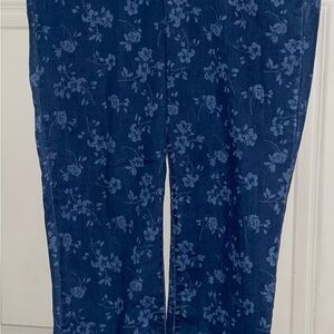 Charter Club Floral Denim Jeans (NWOT)
